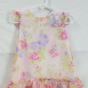 🌷🌞 SALE George Infant Girls Roses & Flower Dress